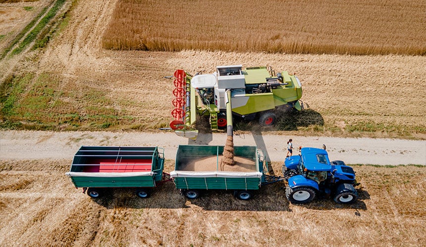 Intelligente Befahrung des Ackers während der Ernte