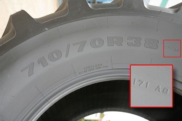 171 A8 auf einem Reifen