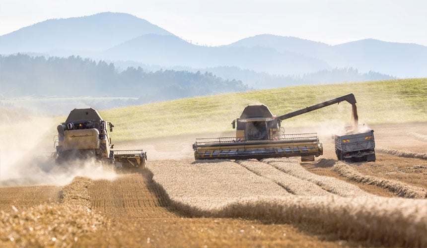 Breitreifen zur Verbesserung der Traktion während der Ernte