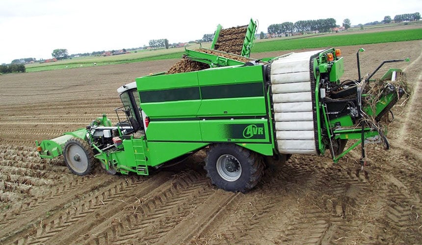 Der Performer 95 ist ideal für die Vorderräder des Kartoffelroders