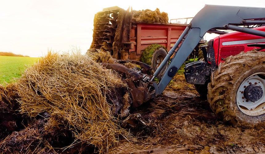 Lastverlagerung auf die Vorderachse des Traktors