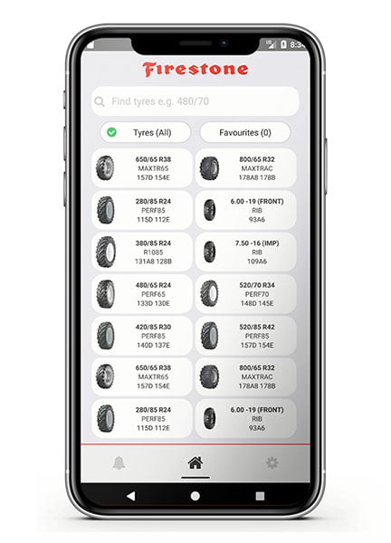 Firestone-Reifendruckkontroll-App